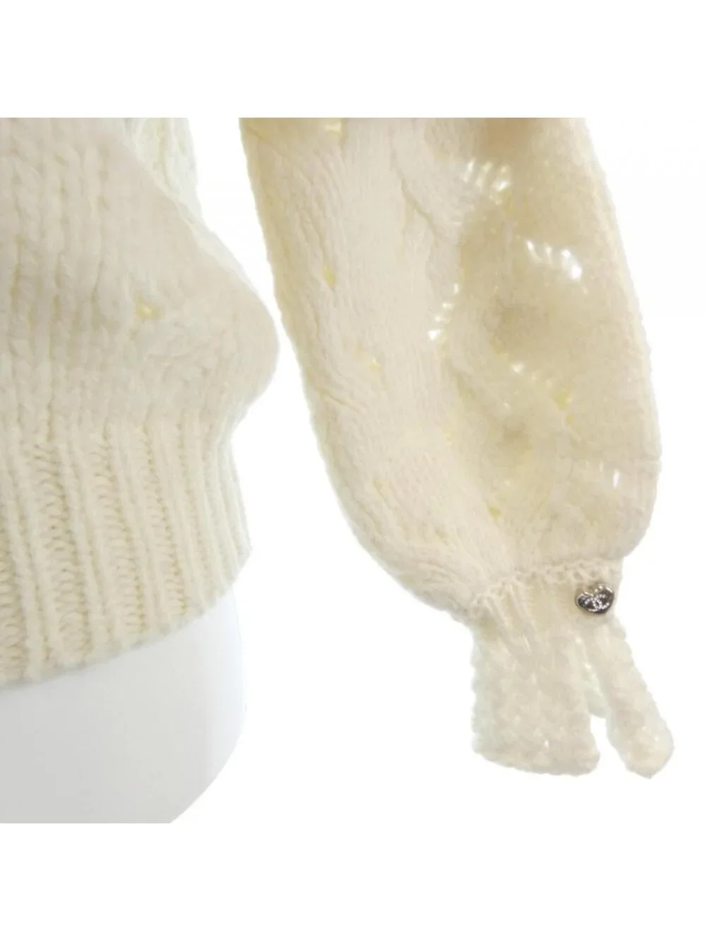 Chanel Knit Sweater White
